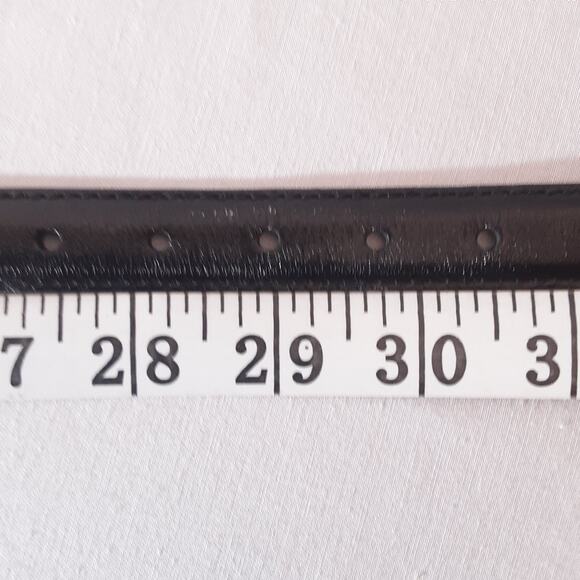 Beacon Hill Belt Skinny Large 29" to 31" Waist Semi Aniline Black Leather - Picture 13 of 14